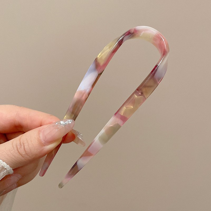 Antiguo estilo u flange pearl clip de cabello de mujer paso a paso mariposa clip de cabello de alta sensación cheongsam adorno de cabello artefacto de cabello