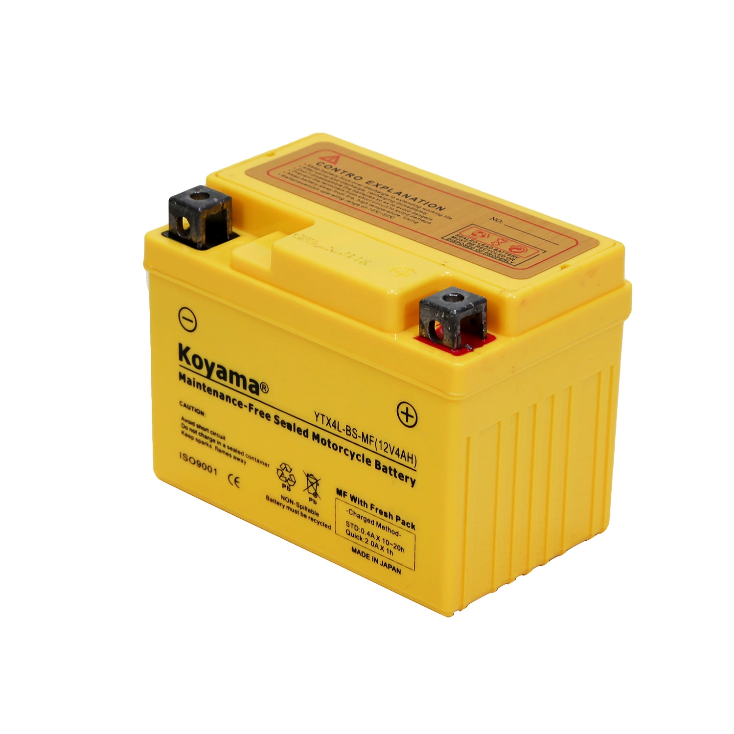 Кояма мотоциклетная безleading свинцово-кислотная аккумулятор YTZ5S-BS YB5L-BS YTX5L-BS батарея