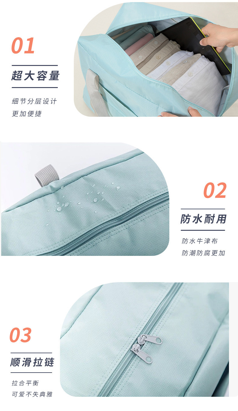 Portable Travel Airplane Clothes Storage Bag Multifunctional Large Capacity Foldable Quilt Travel Bag Moving Luggage Bag