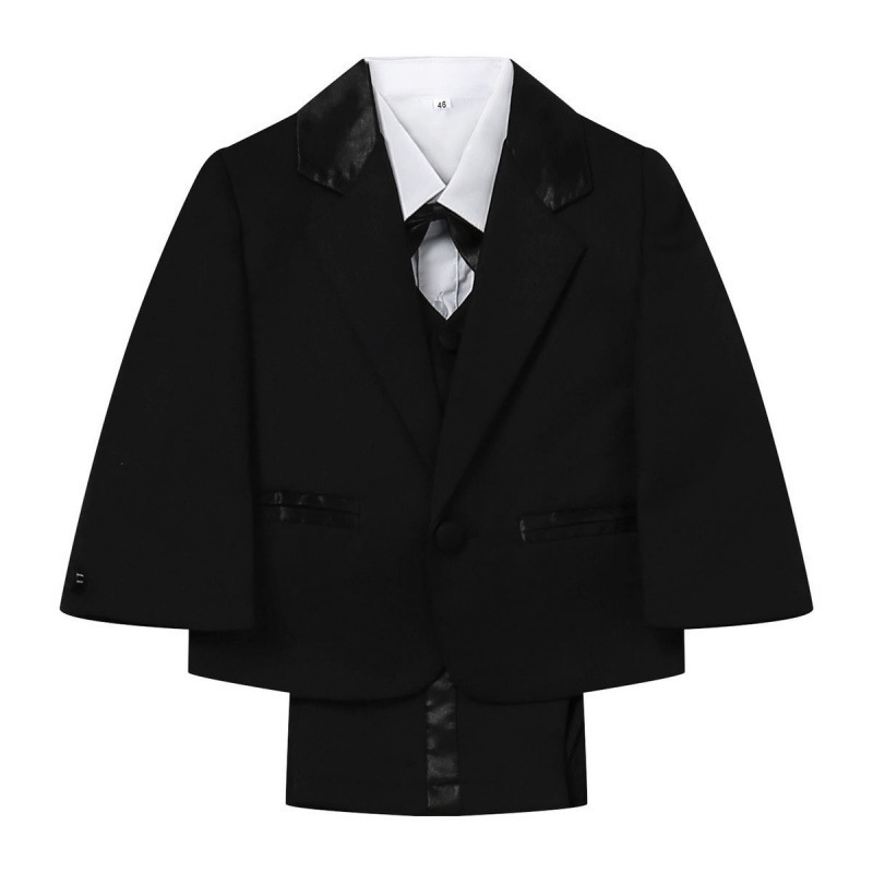 Cross-Border European and American Style One-Year-Old Baby Boy Gentleman Suit, 100-Day Photo Shoot Flower Boy Suit, Spring and Autumn Formal Wear Set