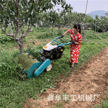 柴油188型号启动装置碎草机果园园林荒草灭草机家用手扶打草机