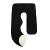 Crystal velvet carbon black and white double-single pillowcase