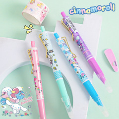 Sanrio Push-button Pen for Elementary Students, Replaceable Ink Cartridge, Posture Correcting Pen, Cute Cartoon Girl Heart