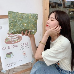 23022 Exquisite embroidered floral cosmetic bag girls storage bag portable clutch bag large capacity coin purse