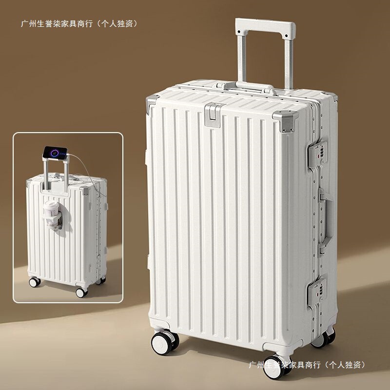 Luggage Suitcase with Universal Wheels, Student Trolley Case, Aluminum Frame, Multifunctional, New Model, Large Capacity, Durable Password Lock Suitcase, Travel Suitcase Luggage Suitcase with Universal Wheels, Student Trolley Case, Aluminum Frame, Multifunctional, New Model, Large Capacity, Durable Password Lock Suitcase, Travel Suitcase