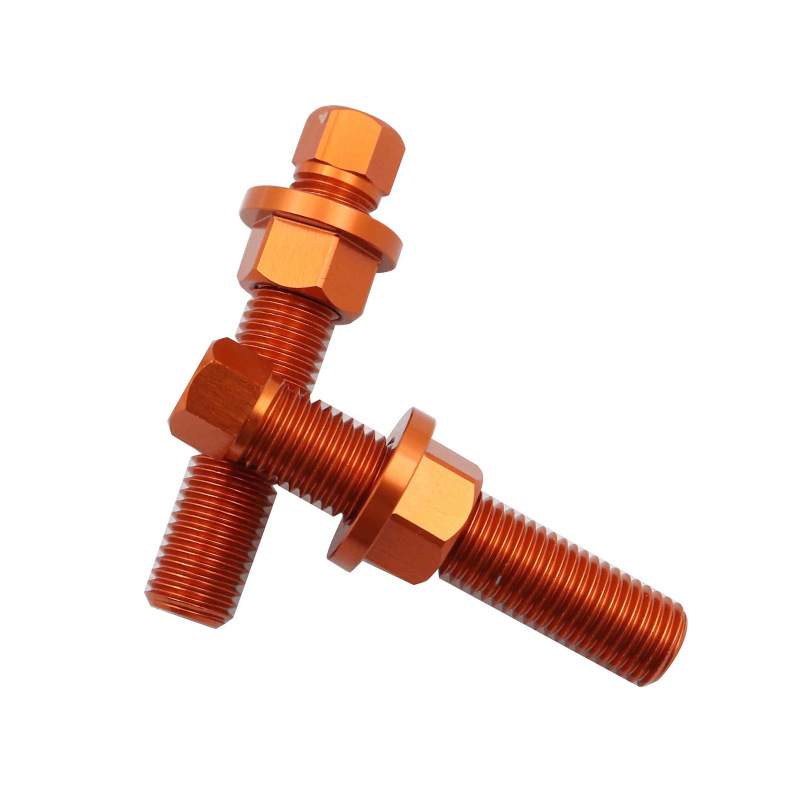 オフロードバイク CNC リアチェーンアジャスターネジナット KTM Husqvarna GasGas アクセサリーに適しています|undefined