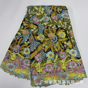 5yards Luxury Applique lace ȫ�޺��mϞ�����wˮ�ܽ���