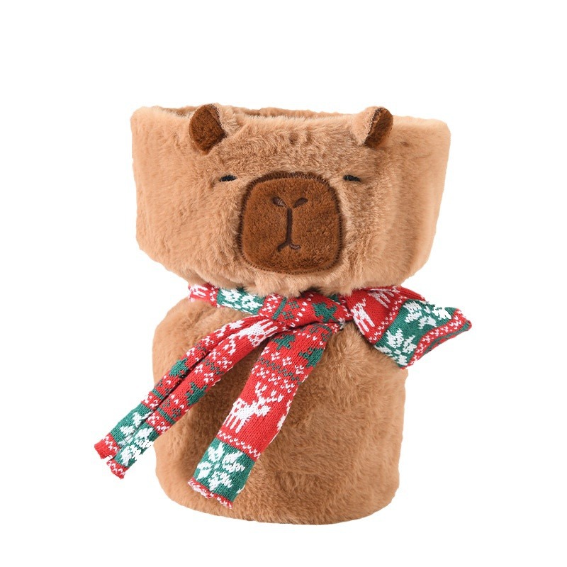 Papel de Regalo Creativo con Diseño de Peluche de Capibara, Estilo Fragancia, para Envolver Ramos de Flores