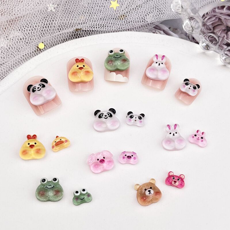 Large and Small Doodle Face Cartoon Nail Art Accessories Cute Mini Animal Resin Accessories Children's Armor Accessories Large and Small Doodle Face Cartoon Nail Art Accessories Cute Mini Animal Resin Accessories Children's Armor Accessories