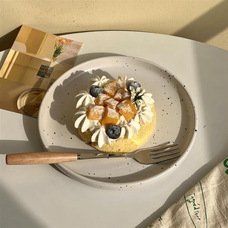 韓国インスタイルのスプラッシュインクプレート、見栄えが良くかわいい、家庭用ステーキケーキデザートスナックプレート|undefined