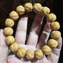 卷卷酥拉丝猴头手串男士精雕核桃原籽盘玩单圈手持文玩佛珠手链女