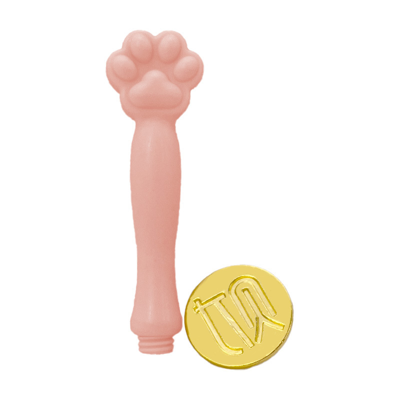 금속 부 캐릭터 캡 + 핑크 고양이 발톱 손잡이