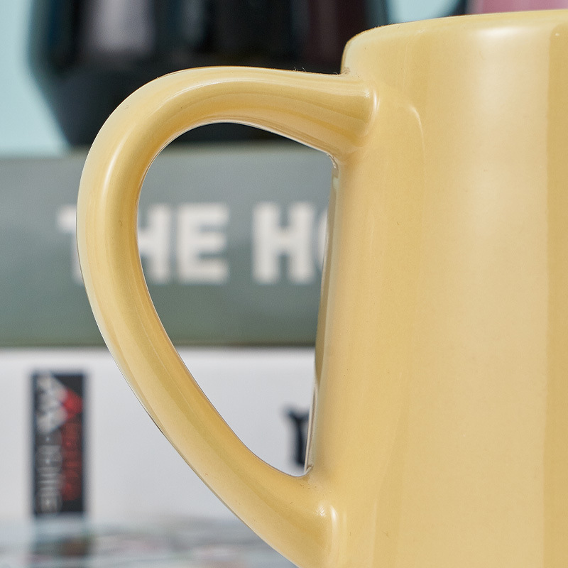 Taza de cerámica nórdico esmalte café leche té desayuno taza agua personalizada gran capacidad simple ins estilo