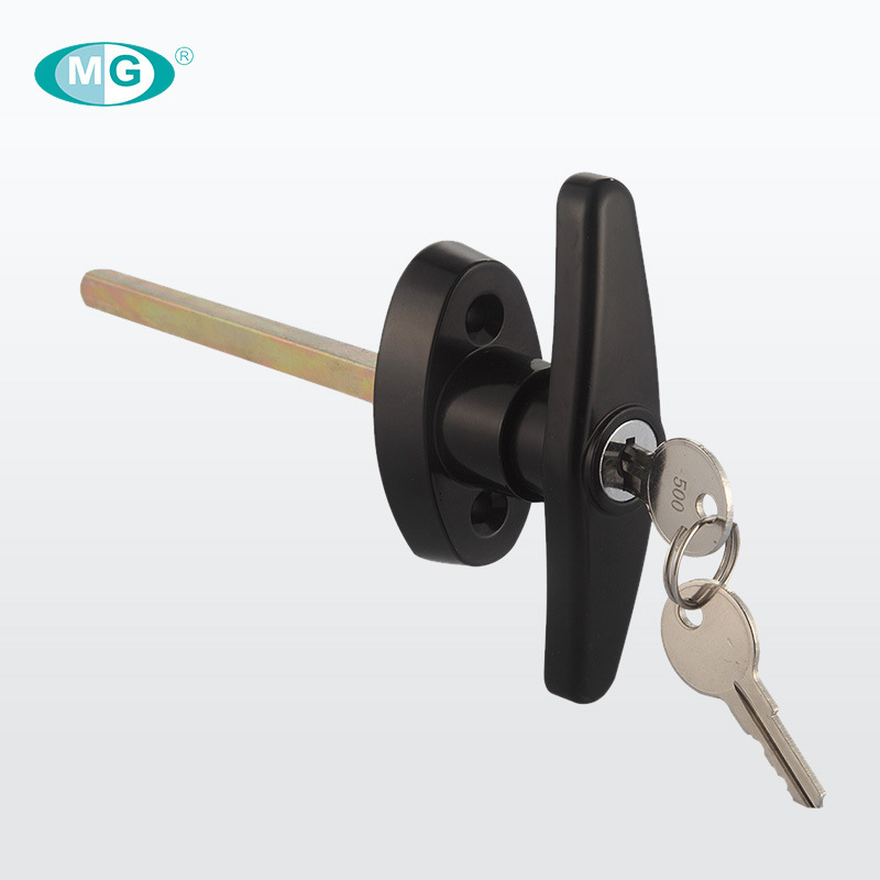 Factory supply outdoor handle lock Meigu zinc alloy handle lock zinc alloy electrical cabinet door handle lock
