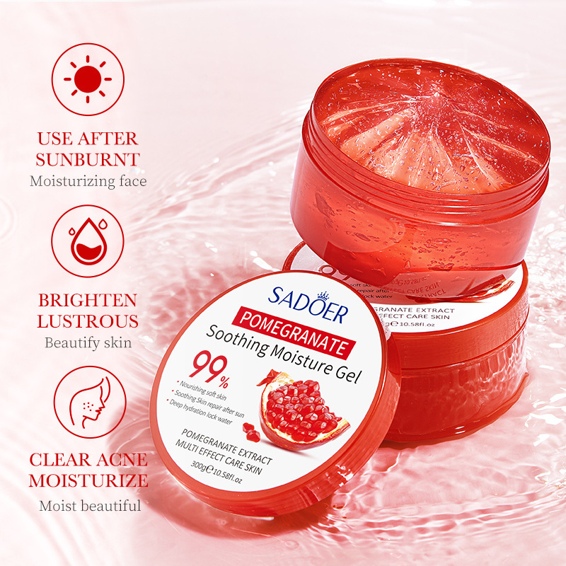 English SADOER Pomegranate Soothing Moisturizing Gel Moisturizing Face Cream Cross Border Foreign Trade_voghion.com