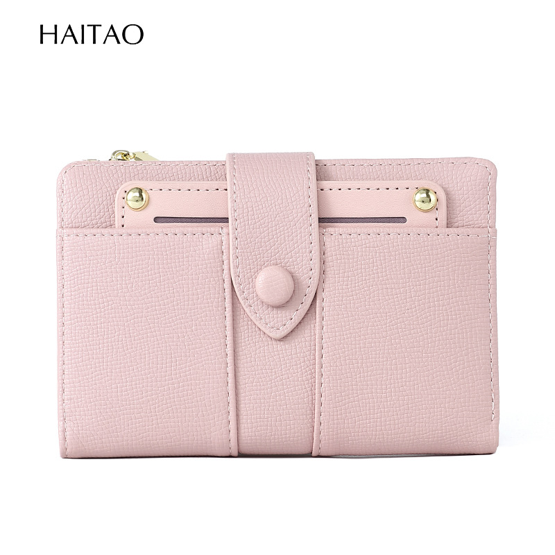 Nueva cartera de mujeres bolsas de tarjetas de color sólido2024 mujeres de alto nivel sentido transfronterizo cremallera bolsas de cambio fuente fabricante