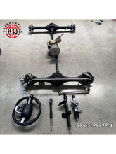 农用车配件变速箱四驱底盘方向盘前后桥转向总成改装各种小型机械