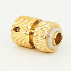 Car wash garden water pipe, aluminum-plated copper 4/16 inch fast connection, alloy aluminum nipple connector for garden irrigation pipe accessories