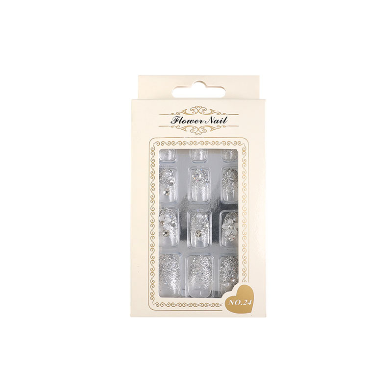 Amazon popular desgaste de uñas francés de alto grado corto parche de uñas se puede usar repetidamente parche de uñas falso extraíble