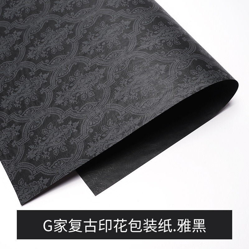 Grueso vintage impreso papel Kraft gran marca estilo flor papel de embalaje ramo material de embalaje Flor de Papel floral