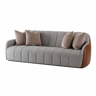 Italian Light Luxury Fabric Sofa Modern Simple Atmospheric Leisure Sofa Designer Model Room Sales Department Sofa