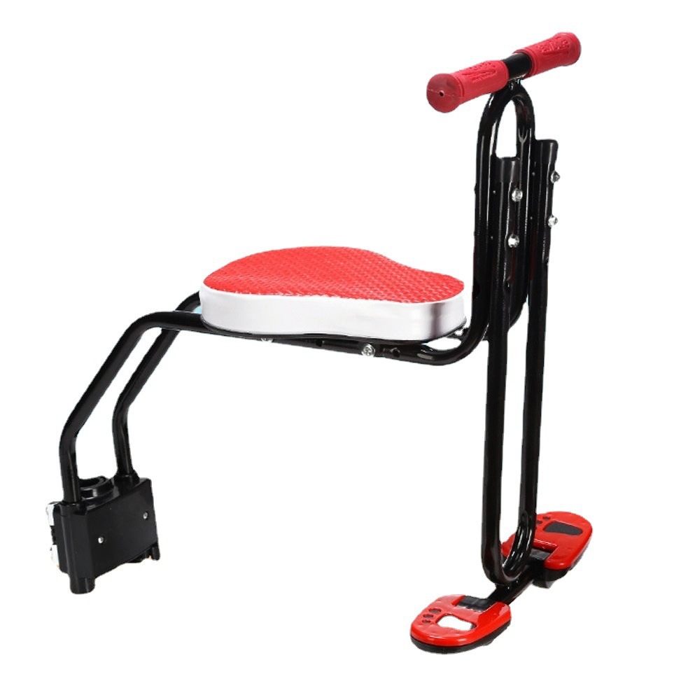 Asiento infantil delantero para bicicleta – diseño robusto para paseos familiares al aire libre