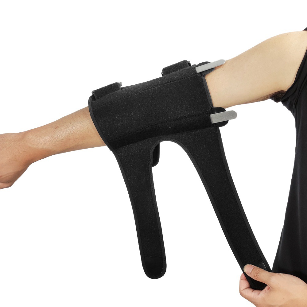 Sports Basketball Elbow Pads, Fitness Protection, Arm Aluminum Strips, Removable Support Protective Straps, Pressurized Adjustable Elbow Pads