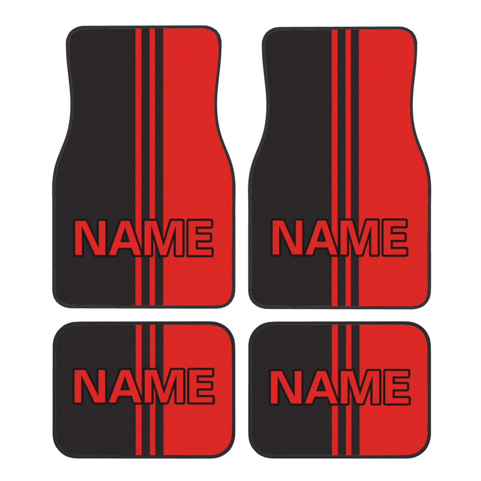 Cross-border Amazon American-style trendy car floor mats four-piece set, water-absorbent, wear-resistant, dirt-resistant car decorative floor mats, drop-shipping available