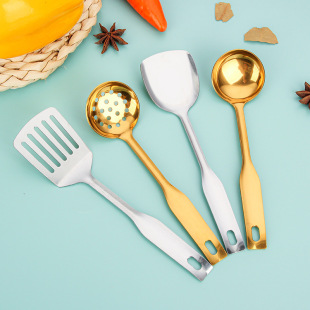 Children's Toys Mini Kitchen Tools Artificial Cooking Stainless Steel Spoon Cooking Spatula Spatula Colander Tableware