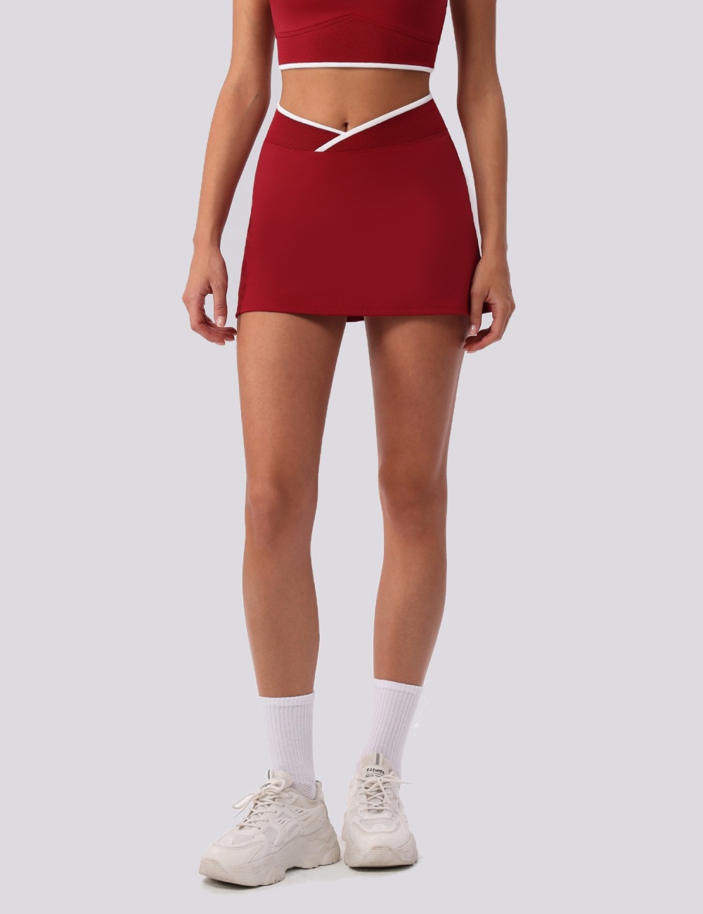 Verano yoga falda corta mini falda transpirable cintura alta cómoda velocidad seca anti-luz falda deportiva dopamina diseño