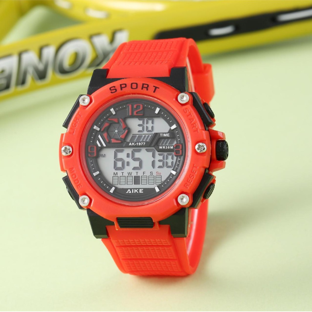 Nuevo hombre al aire libre reloj electrónico de montaña para estudiantes de secundaria y secundaria multifuncional impermeable reloj electrónico de alarma de luz nocturna