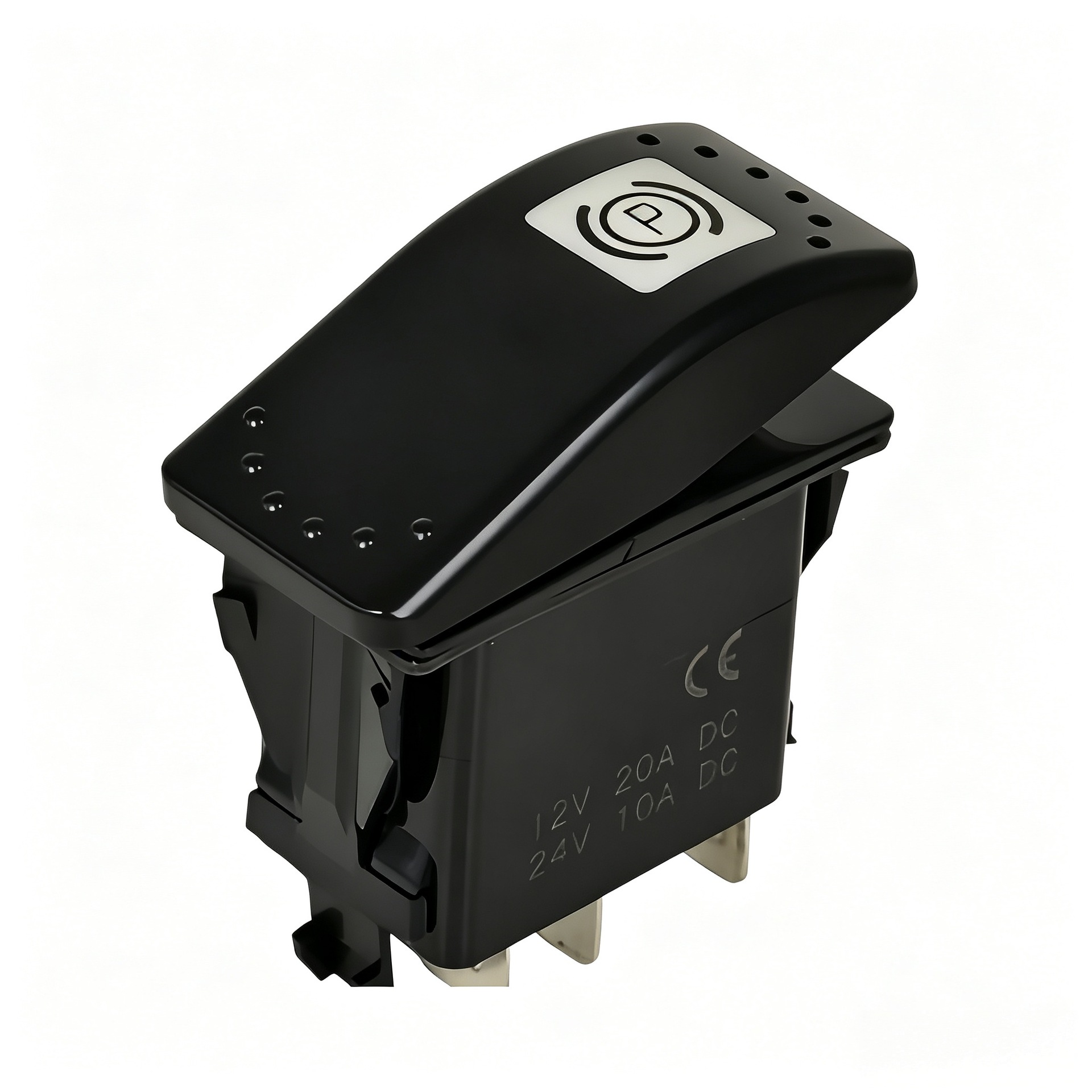 Boat switch car yacht waterproof switch rocker wiper lifting winch far and near light 12-24V