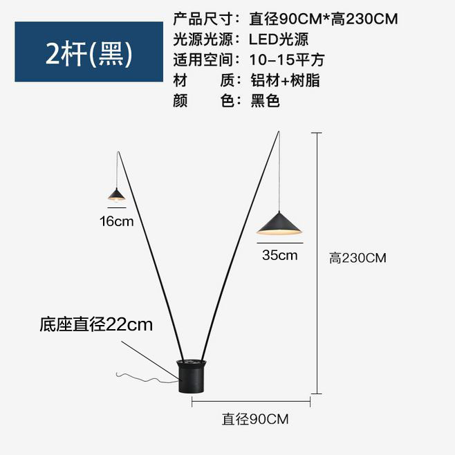 一件代发设计师渔夫不倒翁钓鱼灯具个性北欧样板间艺术装饰落地灯|undefined