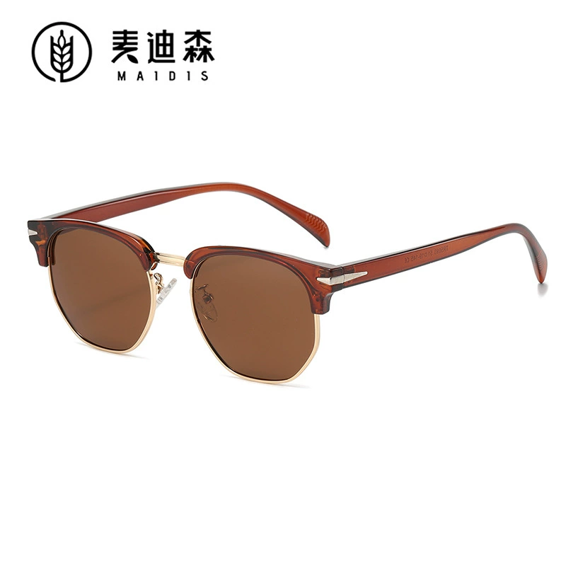 Очки Jeter TR90 поляризованные Tai Sunglasses 5093 полурама ретро круглая рамка поляризованные очки мужские/женские