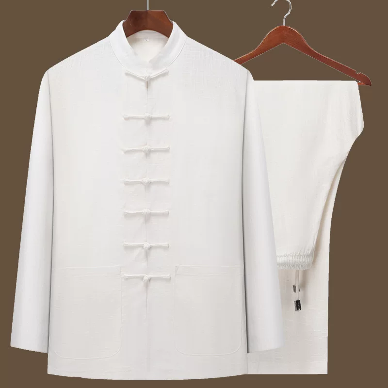 Retro thin colored long-sleeve for elderly, sleeves, set, Chinese style, plus size