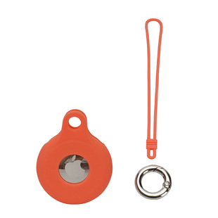 Suitable for apple airtag protective case lanyard silicone chain keychain apple airtag anti-lost half pack shell