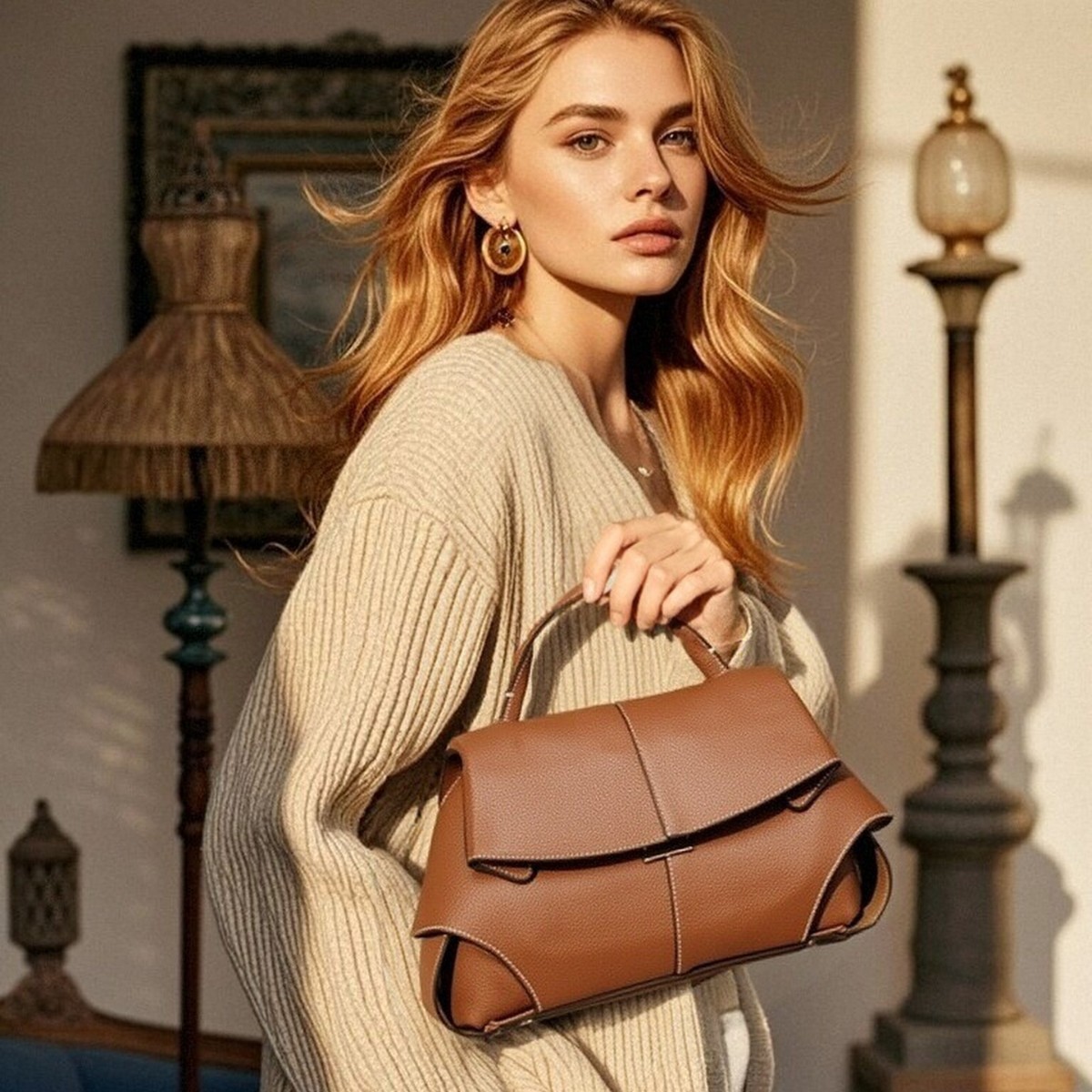 Borsa a tracolla in pelle di alta qualità, elegante borsa da donna, borsa a tracolla alla moda e versatile_voghion.com