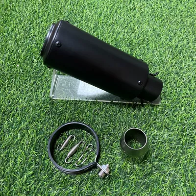 Motorcycle exhaust pipe: race 800 450SR 250RR - 89-round-mouth-black-51mm