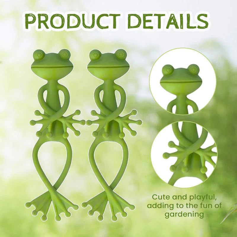 跨境 Frog Plant Stand 青蛙植物架青蛙形塑料固定装饰植物支撑架