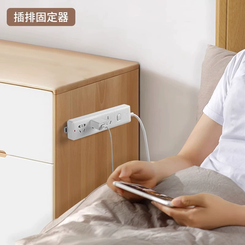 Socket fixing device Powder wall hanging wall hanging dragging line wall sticker to avoid nails hanging wall without trace to avoid punching fixed artifacts
