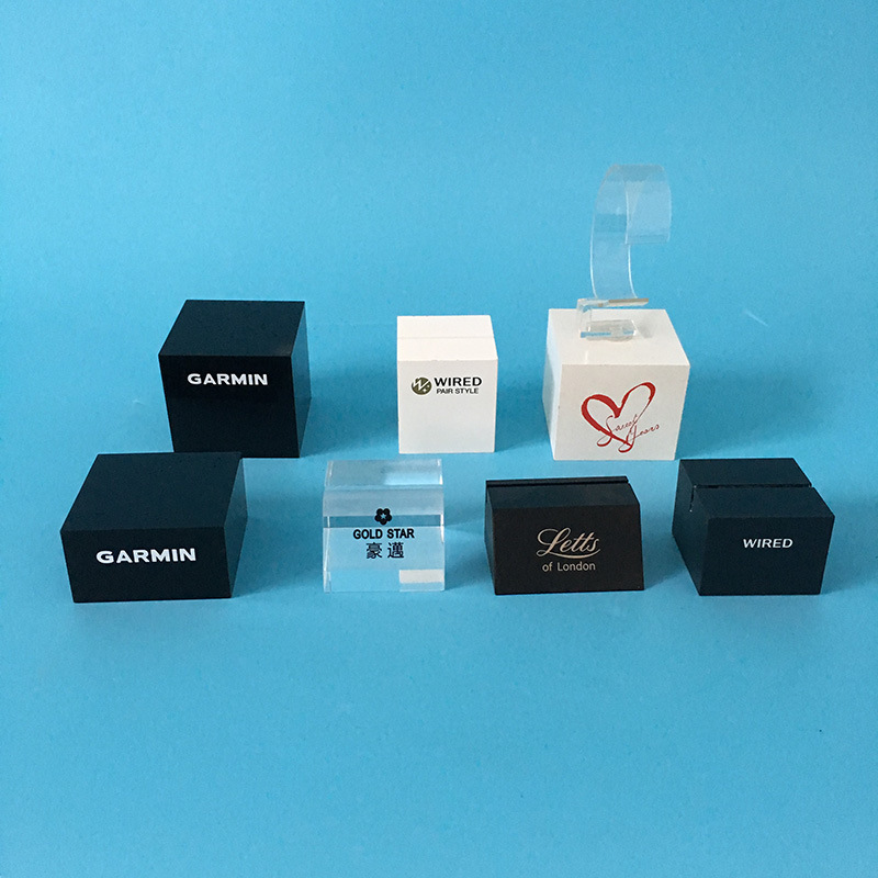 亚克力手表展示架黑白色透明有机玻璃展台珠宝收拾展示座展示道具