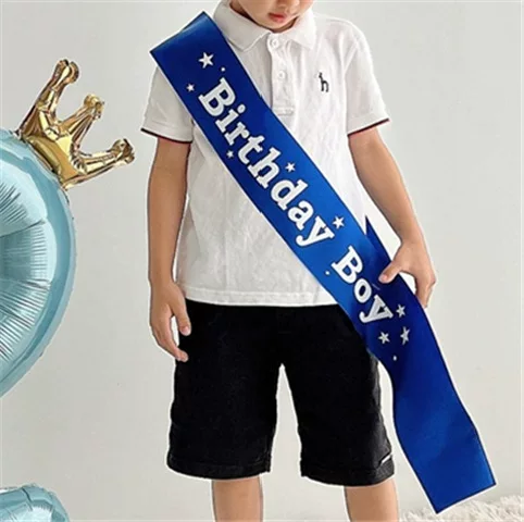 birthday Boy Boy Birthday Shoulder Strap Certigo Bands Boyfriend Husband Party Decoration Arrangement Supplies