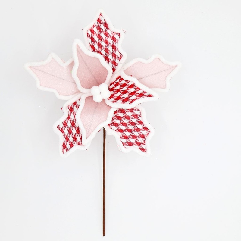 クリスマスデコレーションクリスマスツリースノーフレーク造花高級ベルベット造花クリスマスインサート26センチメートル布製フラワー|undefined