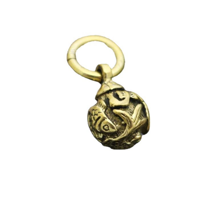Brass pendant, copper keychain, accessories