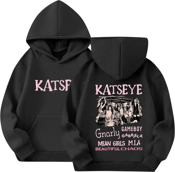 Katseye Hoodie Katseye Merch Graphic Sweatshirt Long Sleeve European Size Unisex Sweatshirt