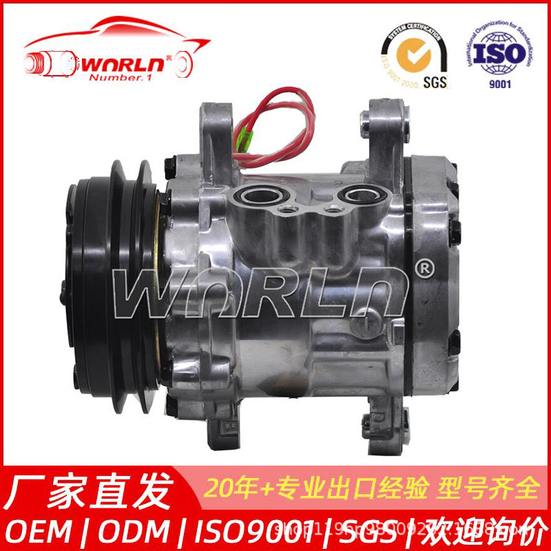 SD7B107189厂家批发汽车空调压缩机适用于玉柴60小挖机 WXTK377