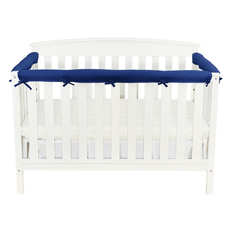Cross-border crib anti-collision protection wrapping solid color baby bed circumference baby anti-collision soft bag foreign trade home textile spot