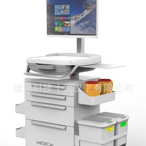 移动信息查房车 医院用手术室电脑推车 无线移动信息护理查房车