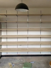 益佳立柱竖条AA上墙展柜柱服装店货架槽展示配件不锈钢柱A条