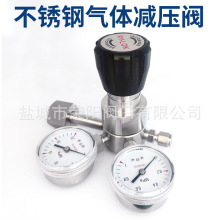 316L不锈钢减压阀气体钢瓶一级高压调压减压器氦氩氨氢气氧气氮气
